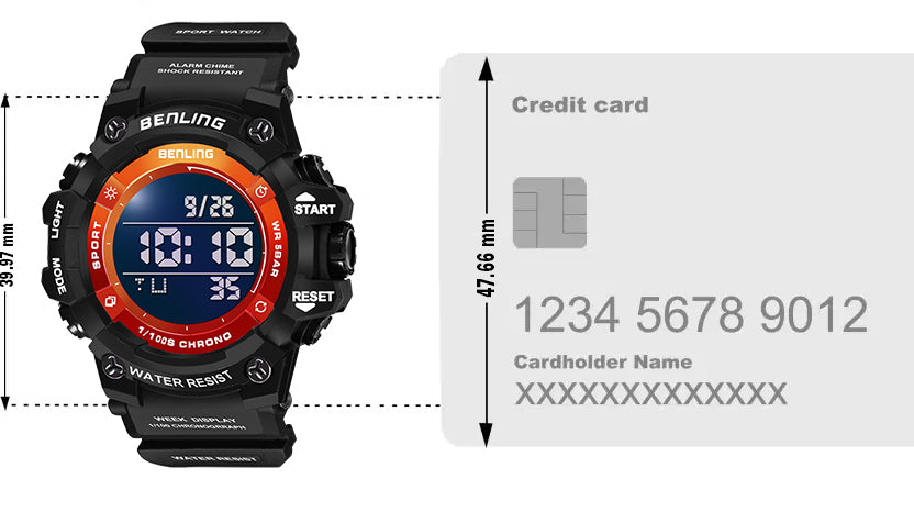 Multifunctional Digital Watch with Stopwatch | Calender | Alarm | Sports – Formal Casual Wear- 6063